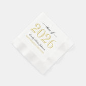 2025 Eleganter Gold Custom Abschluss Serviette (Ecke)