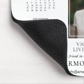 2025 Eleganter kundenspezifischer Business-Kalende Mousepad (Ecke)