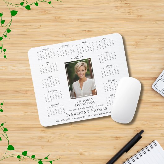 2025 Eleganter kundenspezifischer Business-Kalende Mousepad