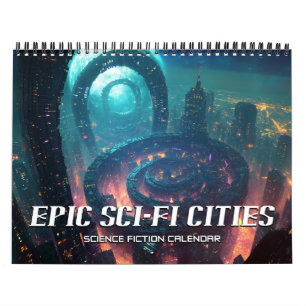 2025 Epic Sci-Fi Cities Science Fiction Kalender