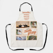 2025 Erntedank-Fotocollage-Familie - Matching Schürze (Vorderseite)