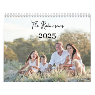 2025 Family Foto Sentimental Modern Elegant Kalender