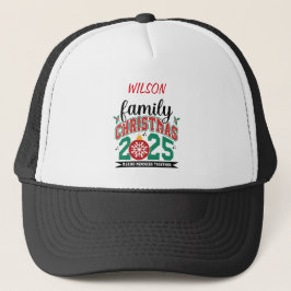 2025 Family Name Christmas  Designs Truckerkappe