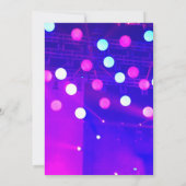 2025 Farbenfrohe Disco Ball Silvester Party Einladung (Rückseite)