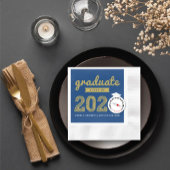 2025 Fett Gold Sketch Text Moderne Graduation Part Serviette