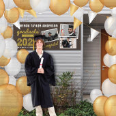 2025 Fett Sketch 3 Foto Collage Graduation Party Banner