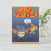 2025 FishFolkArt Halloween Card (Stehend Vorderseite)
