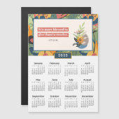 2025 Florenakte 20:35 Gesegnet, um Kalender zu geb Magnetkarte (Vorne/Hinten)