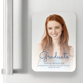 2025 Foto Blue Script Overlay Grad Bekanntgabe Magnet