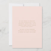 2025 Foto Blush Gold Script Grad Bekanntgabe Einladung (Rückseite)