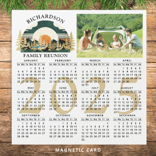2025 Foto Calendar Camping Family Wiedersehen Bevo Magnetkarte