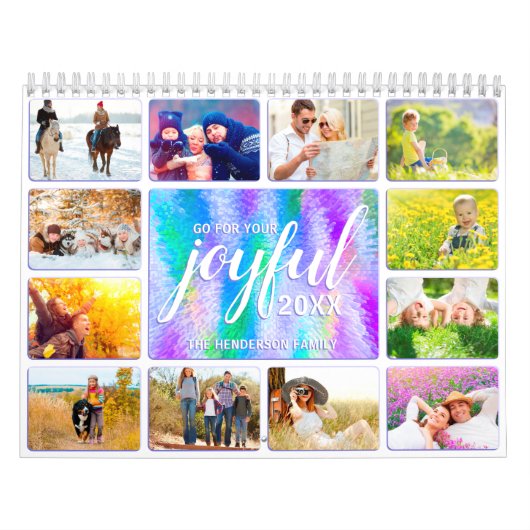 2025 Foto der Kalenderfamilie Joyful Iridescent Kalender (Titelbild)