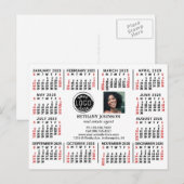 2025 Foto für das Calendar-Firmenlogo Benutzerdefi Postkarte (Vorne/Hinten)