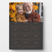 2025 Foto Kalender mit Stand Volljahr Schwarz Fotoplatte (Vorderseite)