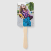 2025 Foto Magenta Brushed Metal Abschluss Fächer (Rückseite)