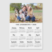 2025 Foto Moderner Familienkalender Magnetisch Magnetkarte (Vorderseite)