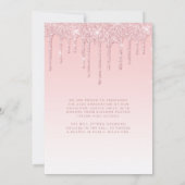 2025 Foto Rosa Glitzer Abschluss Ankündigung (Rückseite)