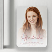 2025 Foto Rose Script Overlay Grad Bekanntgabe Magnet