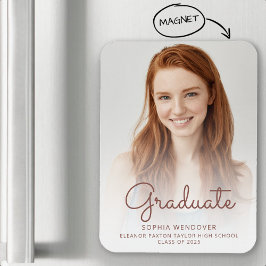 2025 Foto Rose Script Overlay Grad Bekanntgabe Magnet