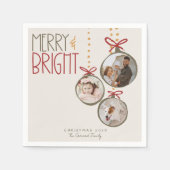 2025 Foto Weihnachten Weihnachten Weihnachten Weih Serviette (Vorderseite)