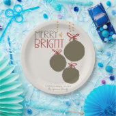 2025 Foto Weihnachtskarte Weihnachtskarte Weihnach Pappteller (Party)