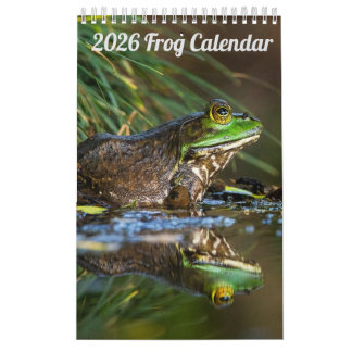 2025 Frog One Page Wall Calendar Kalender