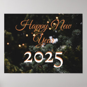 2025 Frohes neues Jahr Frohe Weihnachten Party Url Poster