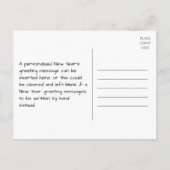 2025 Frohes neues Jahr! & Personalisiert Name Post Postkarte (Rückseite)