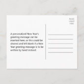 2025 Frohes neues Jahr! + Personalisierter Name Postkarte (Rückseite)