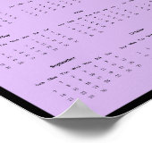 2025 Frühlingsblumen Wall Calendar Poster (Ecke)