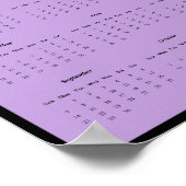 2025 Frühlingsblumen Wall Calendar Poster (Ecke)