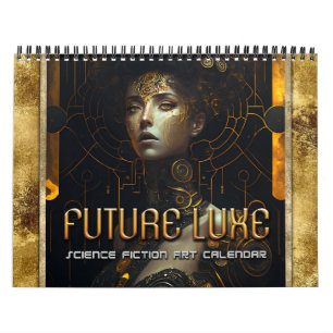 2025 Future Luxe Sci-Fi Women Art Calendar Kalender