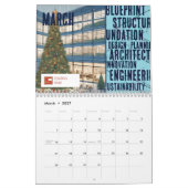 2025 Gebäude und Architekten als Markenzeichen Kalender (Mär 2027)