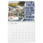 2025 Gebäude und Architekten als Markenzeichen Kalender (Jan 2027)
