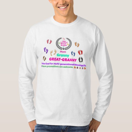 2025 Gedenkfeier Granny tee. T-Shirt (Vorderseite)