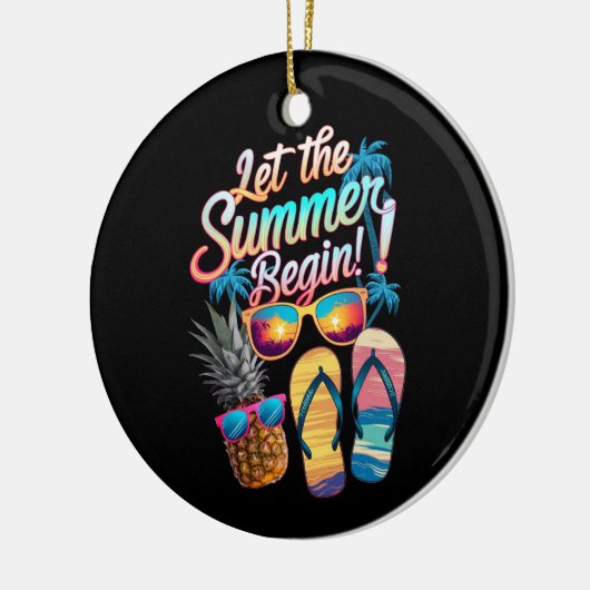 2025 Gelassen Sommerurlaub 2025 Keramik Ornament (Links)