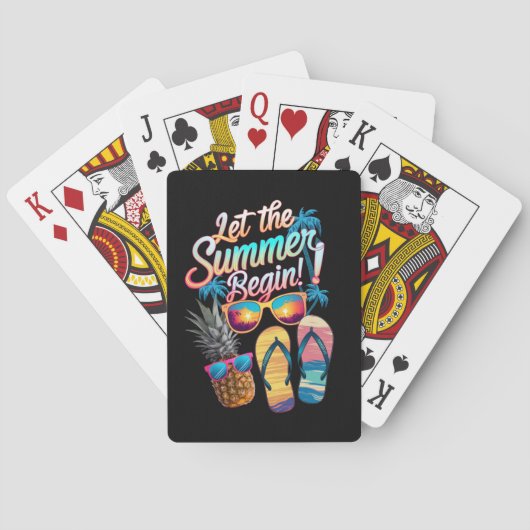 2025 Gelassen Sommerurlaub 2025 Spielkarten (Rückseite)