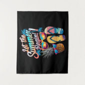 2025 Gelassen Sommerurlaub 2025 Wandteppich (Vorderseite)