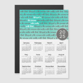 2025 Gesegnet ist der Magnetkalender der Frau Magnetkarte (Vorne/Hinten)