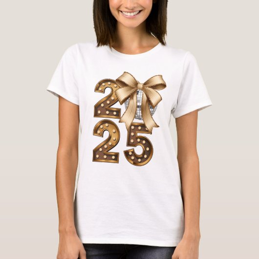 2025 Gold Bow T - Shirt (Vorderseite)