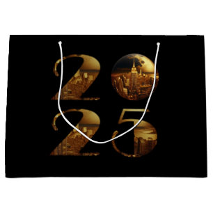 2025 Gold- Große Geschenktüte