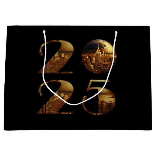 2025 Gold- Große Geschenktüte (Vorderseite)