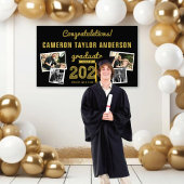 2025 Gold Sketch 4 Foto Glückwunsch Graduation Par Banner