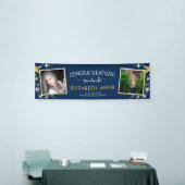 2025 Gold und Blue 2 Fotos Abschluss Banner (Messeveranstaltung)