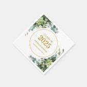 2025 Goldene Vegetation Moderner Abschluss Serviette (Ecke)