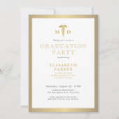 2025 Goldmedaille-Foto-Graduierungsparty Einladung (Vorderseite)