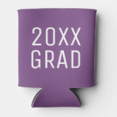 2025 Grad Lila Text-Abschluss Dosenkühler (Vorderseite)