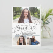 2025 Grad Multi Foto Abschluss Ankündigung (Stehend Vorderseite)