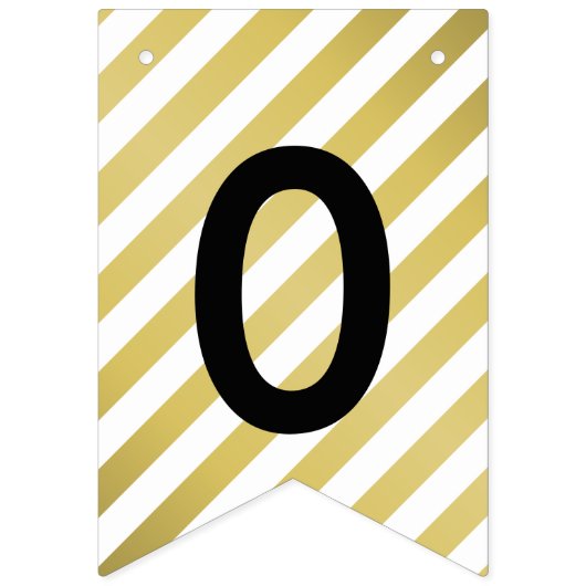 2025 Grad Party Moderner Gold Abschluss Wimpelkette (Zweite Fahne)