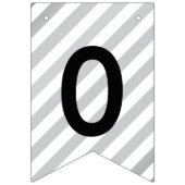 2025 Grad Party Moderner Silberner Abschluss Wimpelkette (Zweite Fahne)